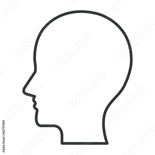 profile human isolated icon vector illustration design