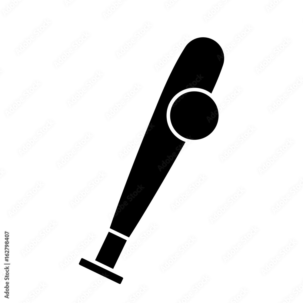 baseball bat and ball icon