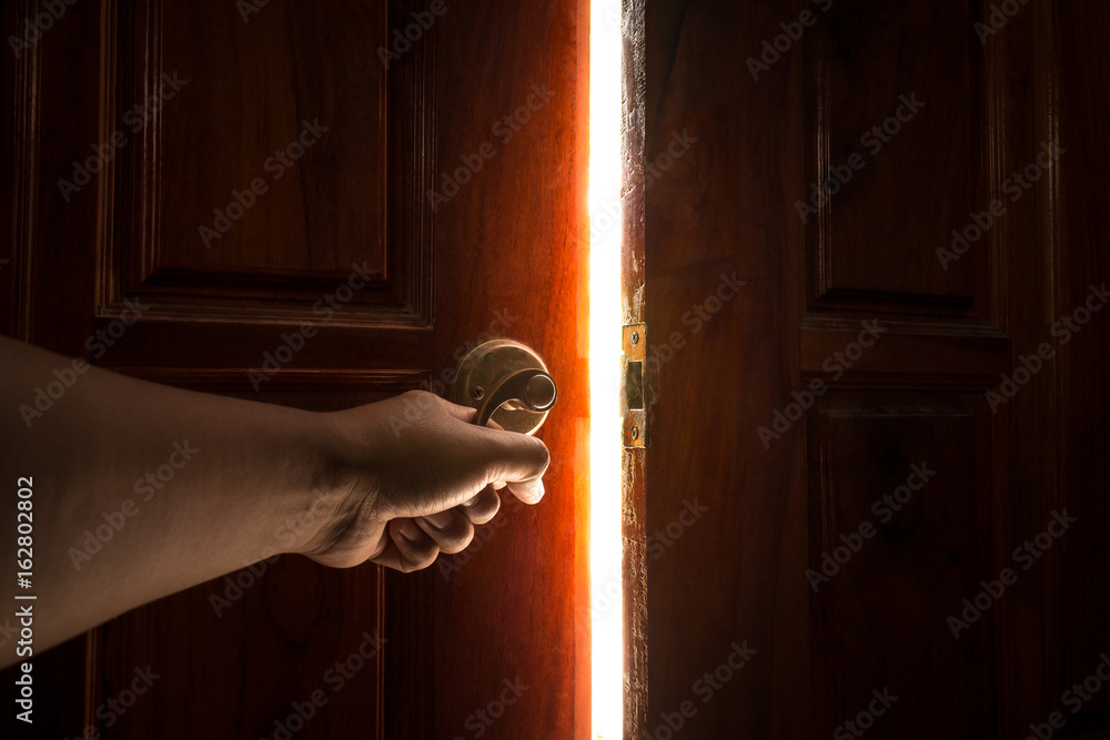 Naklejka premium open door light