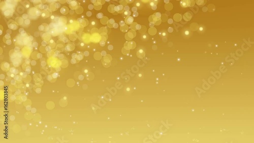 Wallpaper Mural Gold digital bokeh background is computer generated seamless loop abstract graphics animation. Torontodigital.ca