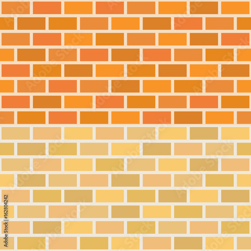 Wall brick in two tone, seamless pattern vector