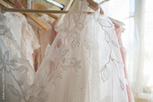 Lace wedding dresses.