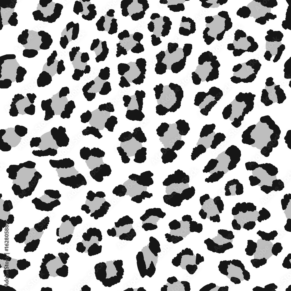 vector seamless black and white pattern of leopard vector seamless black and white pattern of leopard