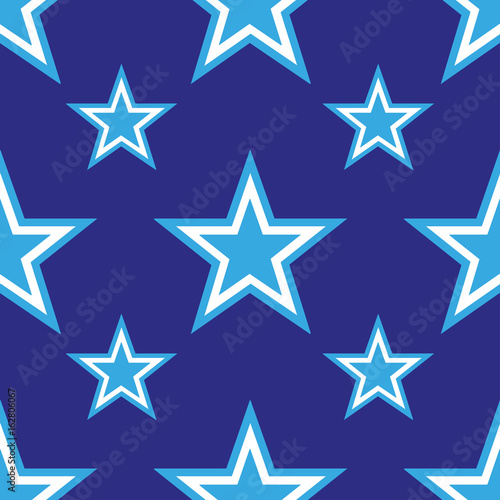 vector 4th of July seamless pattern with stars