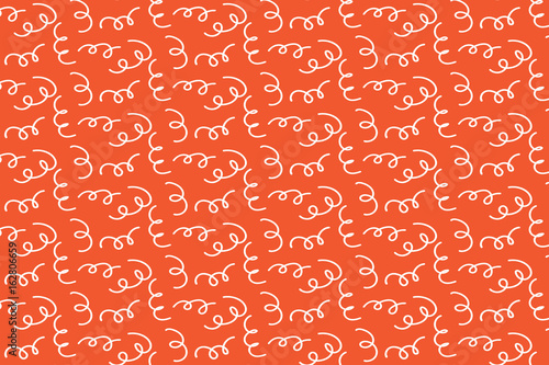 Orang twig pattern