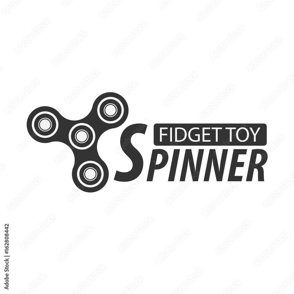 Hand Spinner Logo, Emblems and Icon. Fidget Spinners. Anti Stress toy. Hand Spinner Logo, Emblems and Icon. Fidget Spinners. Anti Stress toy.