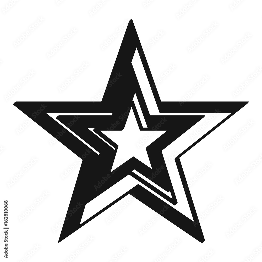 Fototapeta premium vector illustration of big black grunge star