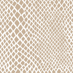 Acrylglasbilder Tierfellmuster Schlangenmuster Beige Elegant Nahtlos  © merydolla