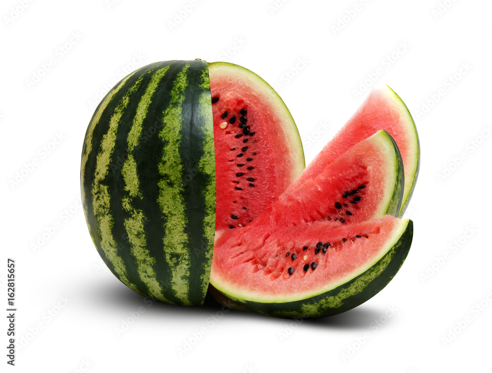 watermelon isolated on white background. watermelon isolated on white background.