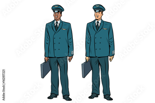 African and Caucasian the pilots of civil aviation