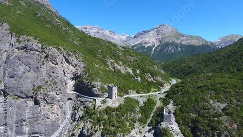 Towers of Fraele - Valtellina - Aerial view photo