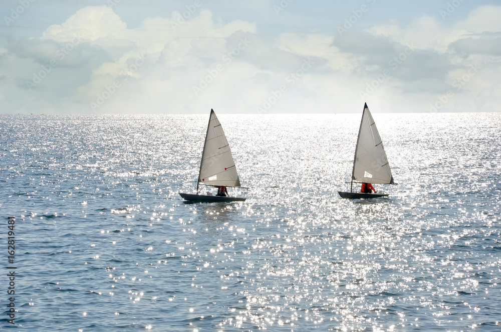 Fototapeta premium Laser sail boats