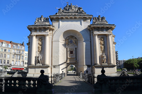 Triumphal arch Porte de Paris of the city hall of Lille, France