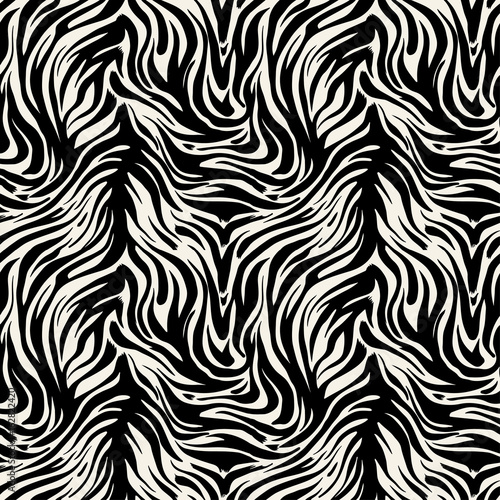 Fototapeta Naklejka Na Ścianę i Meble -  Seamless abstract wild exotic animal print.Leopard, zebra,gepard, tiger striped pattern.