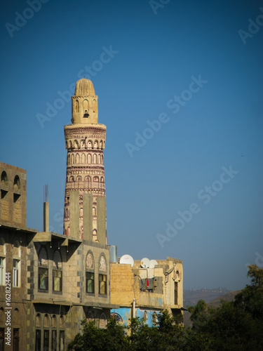 View to Jibla old city and former synagogue in Yemen photo