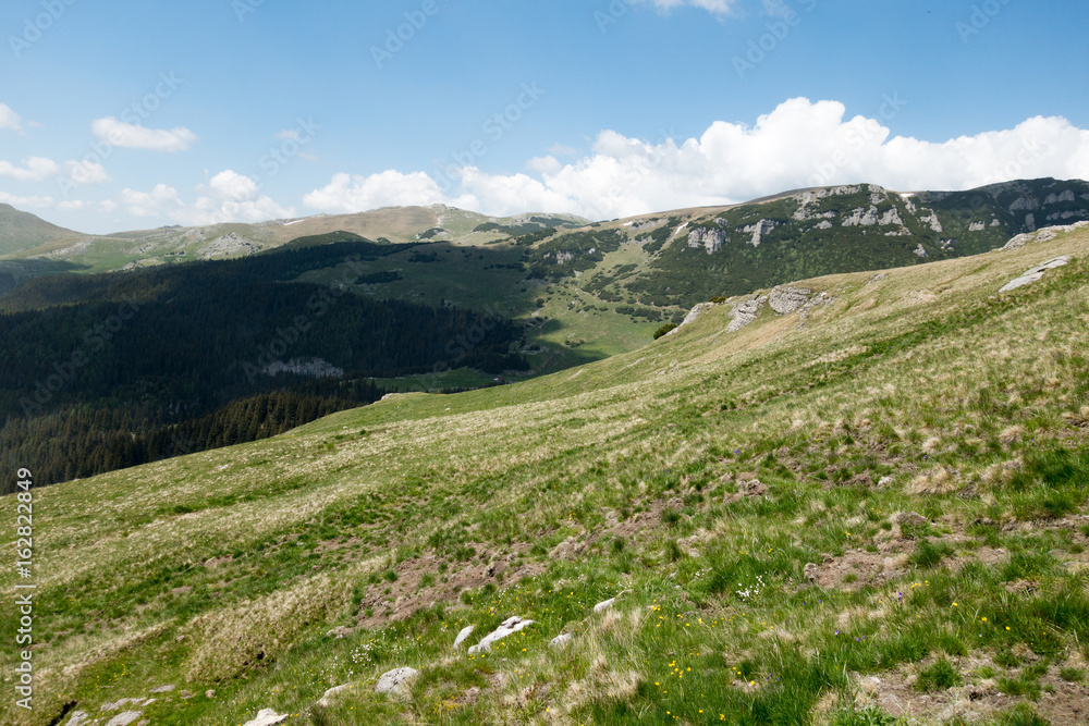 View from Bucegi mountains, Romania, Bucegi National Park View from Bucegi mountains, Romania, Bucegi National Park