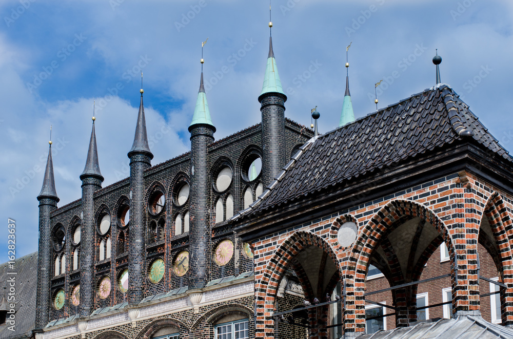 lübeck Town Hall with Kaak in the foreground