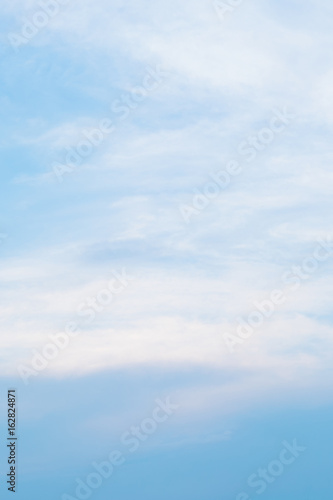 Air clouds in the blue sky.