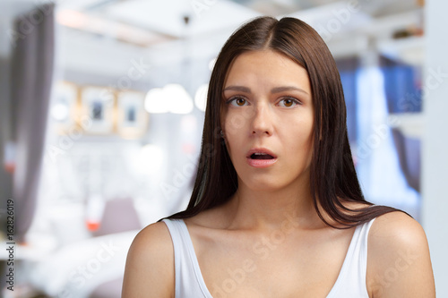 Closeup of a sad bored woman Free Download Closeup of a sad bored woman - GFXLoad