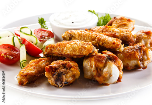 Grilled chicken wings 