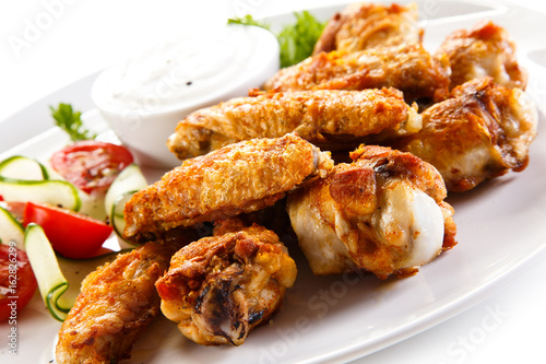 Grilled chicken wings 