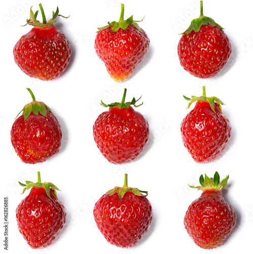 Strawberry isolated on white background. close up