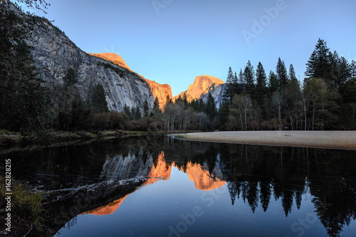 Sunset at Half Dome in Yosemite National Park