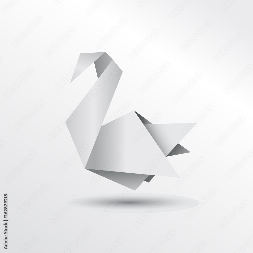 Fototapeta premium Origami swan