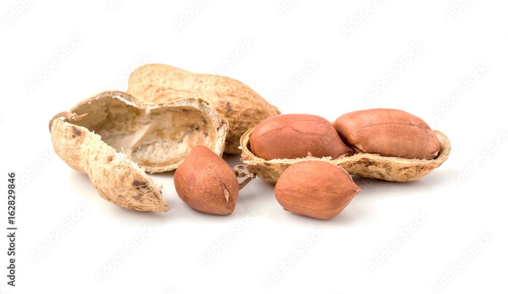 Dried peanuts in closeup Dried peanuts in closeup