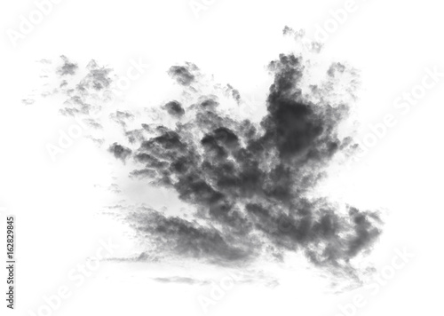 black cloud on white background