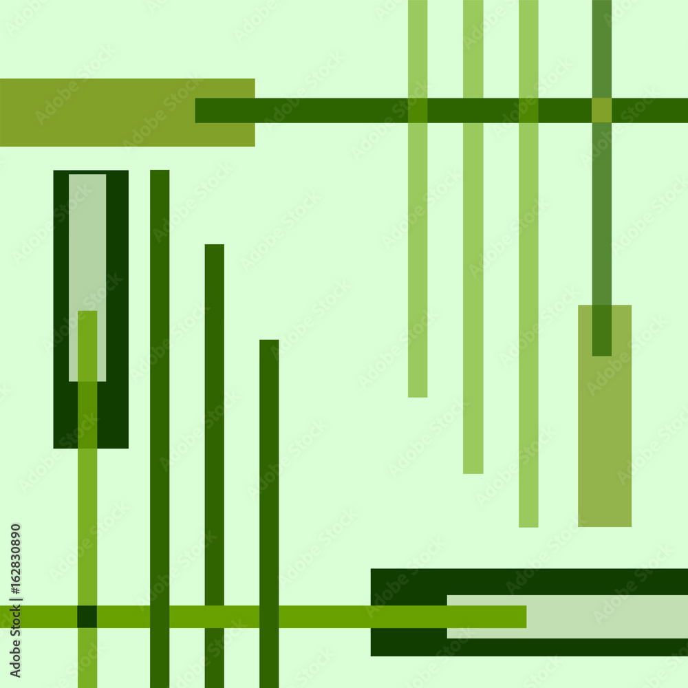 Conceptual geometric background with bright green strips Conceptual geometric background with bright green strips