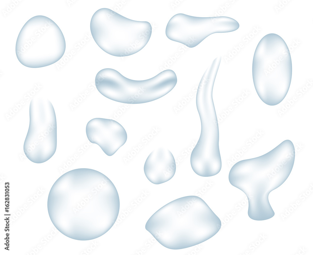 water drop and gel vector water drop and gel vector