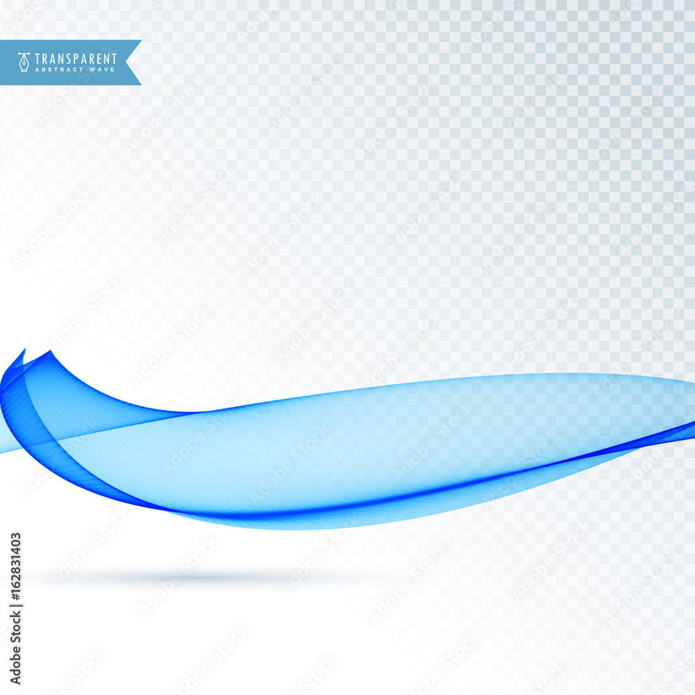 Obraz premium elegant flowing blue wave vector background