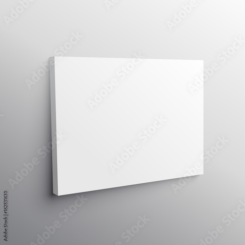 Fotografie, Obraz empty wall canvas display mockup vector