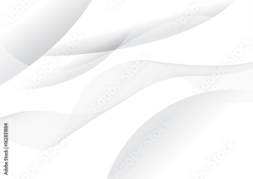 abstract vector white curve and wave background