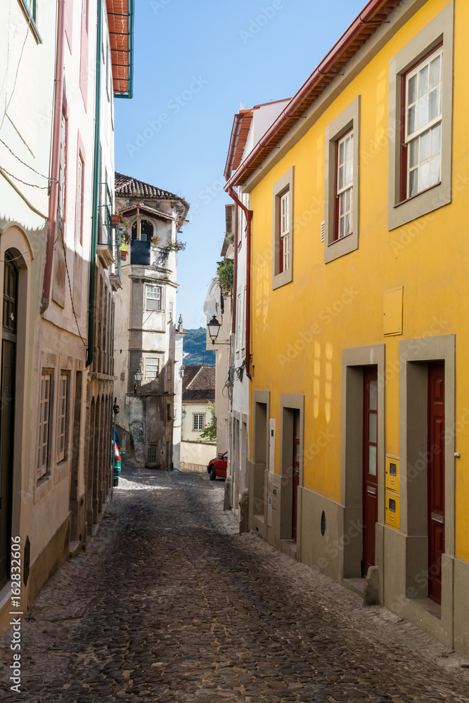 Streets in Coimbra in summer