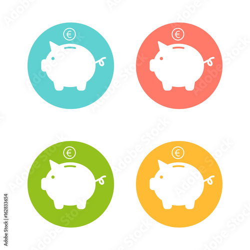 Piggy bank icons