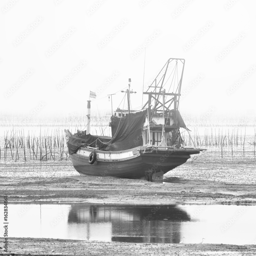 Ship run aground. Ship run aground.