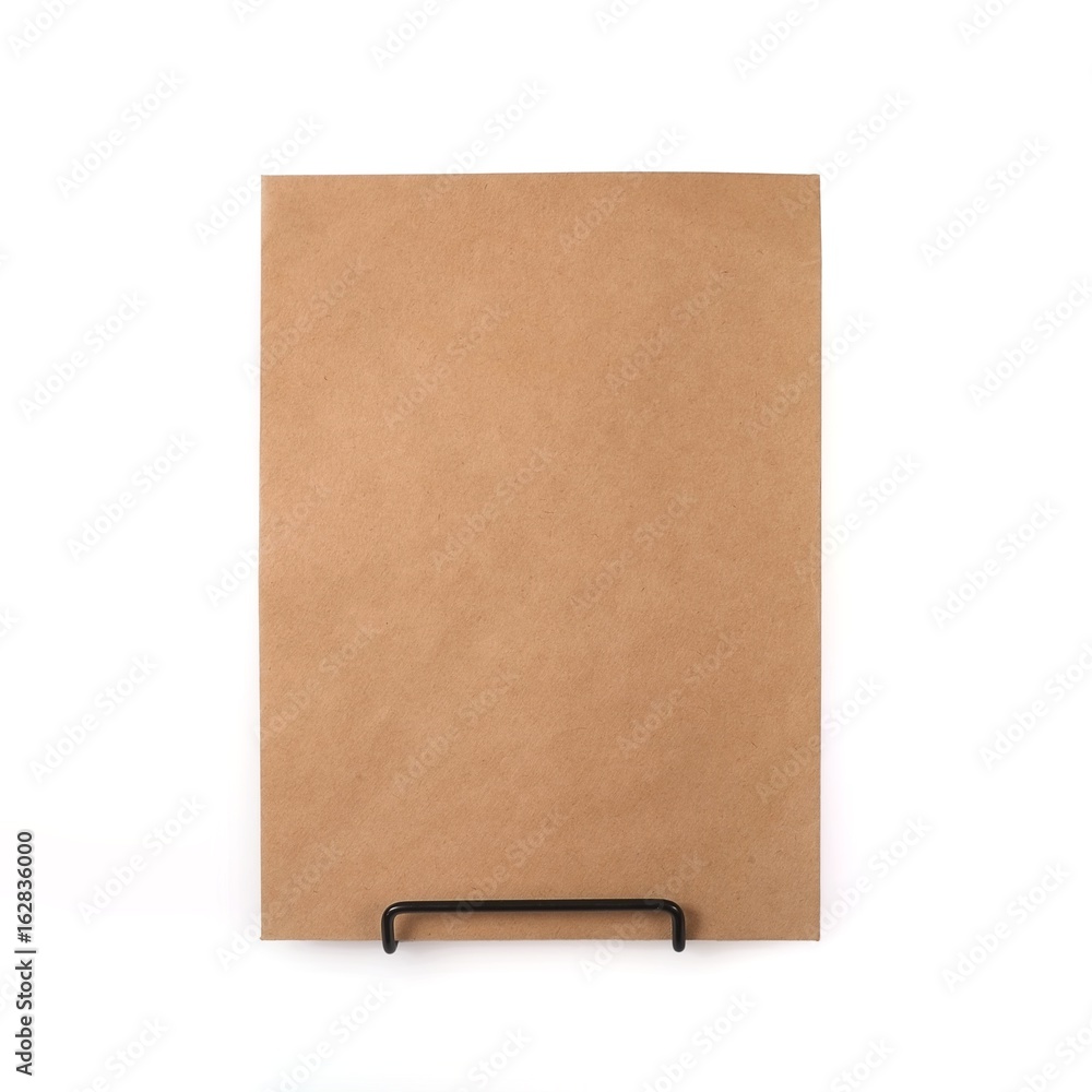 Fototapeta premium Envelopes of kraft paper on a white background
