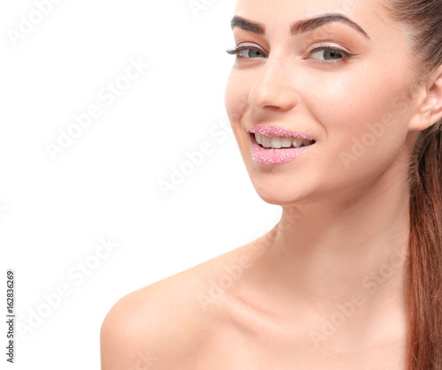 Portrait of beautiful woman...