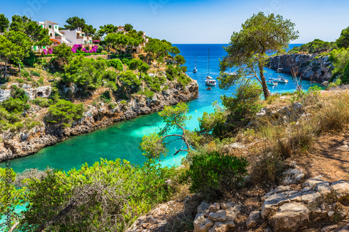 Spanien Mallorca Bucht idyllisch Landschaft Mediterran 
