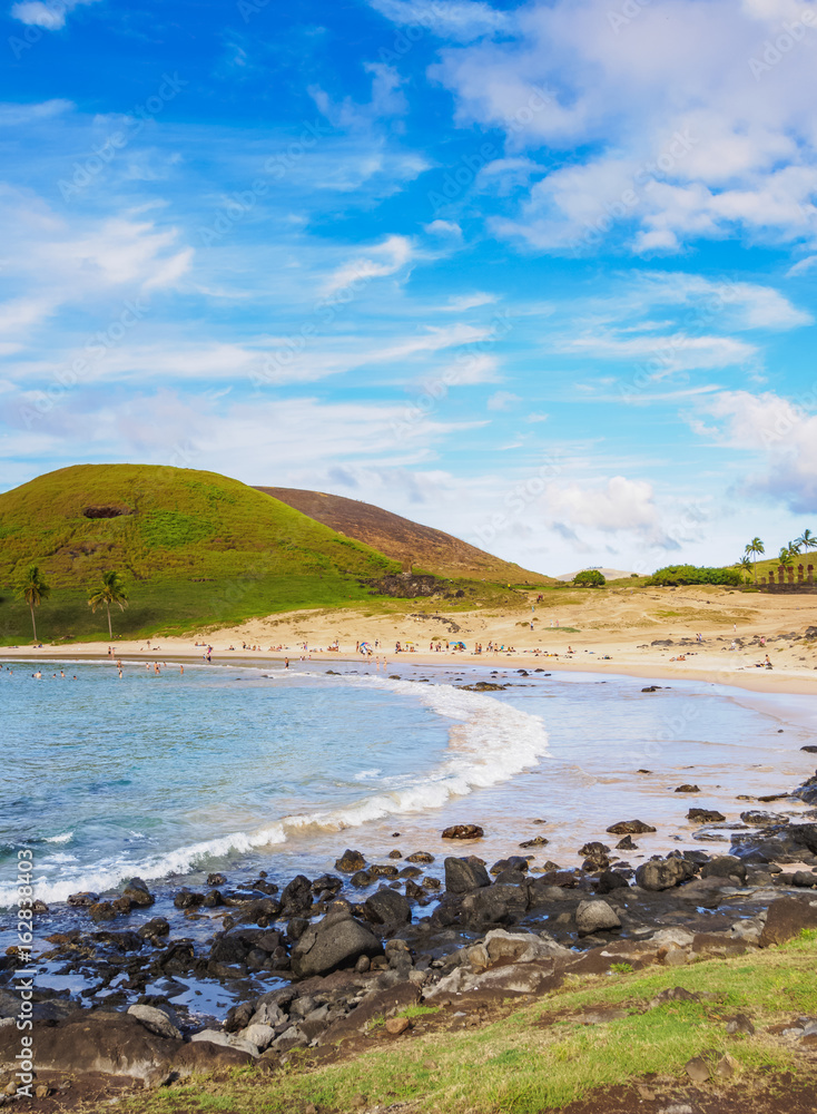 Anakena Beach, Easter Island, Chile