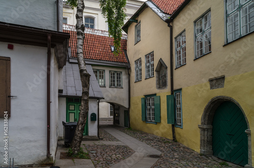 Medieval yard. Historical center of Tallinn  Estonia.