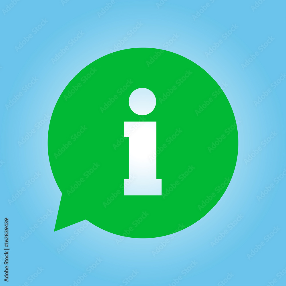 Info speech bubble symbol. Flat design style. Info speech bubble symbol. Flat design style.