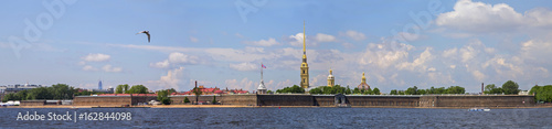 .Санкт Петербург,Петропавловская крепость .Панорама.