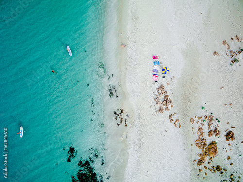 Aerial view of beach