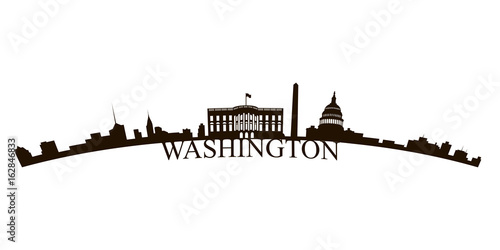 Isolated Washington skyline