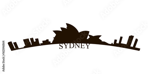 Isolated Sydney skyline