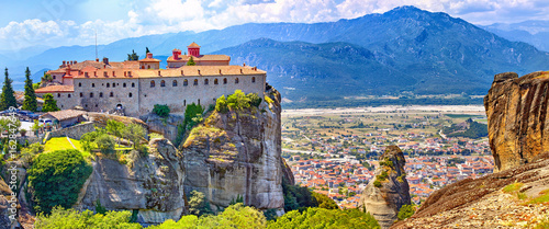 Meteora monasteries, Greece Kalambaka. UNESCO World Heritage sit photo