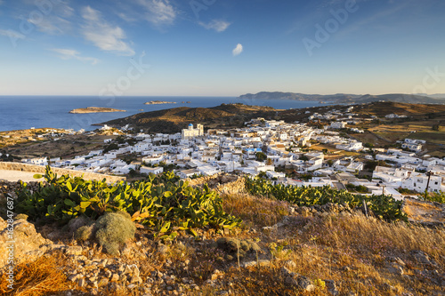 Chora village on Kimolos and Milos island in the distance.

 photo